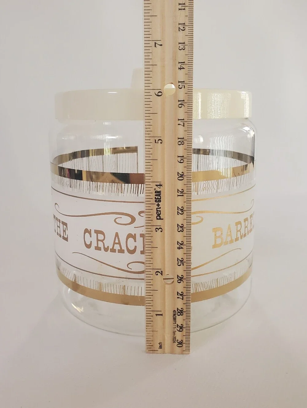 🟢 Vtg Pyrex Golden Storage Mates Cracker Barrel & Cookie Jar Canister Set MCM